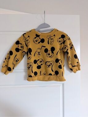 Disney Mustard Yellow Mickey & Friends Pullover Sweatshirt